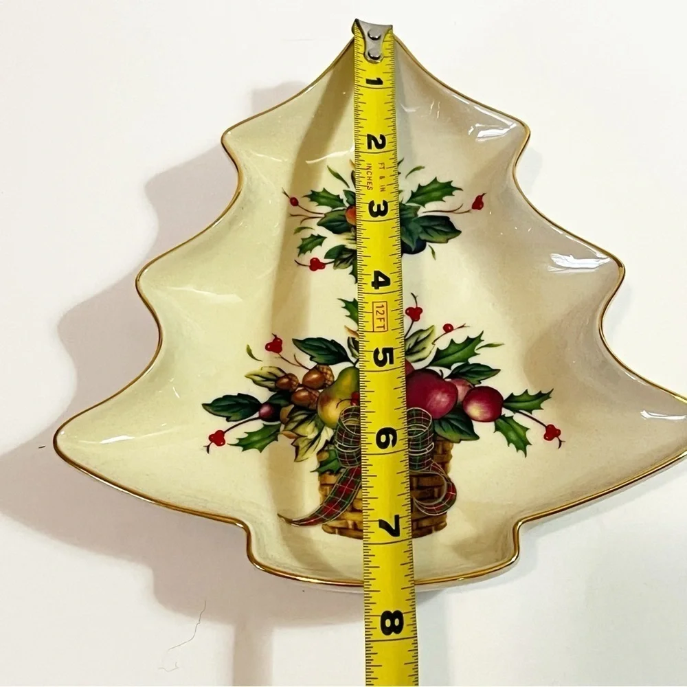 Lenox Holiday Tree Candy Dish – Original Box – Elegant Christmas Table Decor